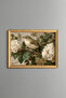 Bird among White Flowers - Vintage Patterned Painting - Fine Model
