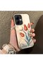 Tecno Spark Go 2 Compatible Silicone Edge Hard Back Case Tulip Pattern Loving Couple Phone Case - 3