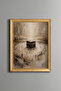 Tawaf in Kaaba - Vintage Patterned Painting - Fine Model