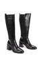 Women's Below the Knee Boots with Thick Heels and Zipper, Stylish Daily Boots