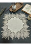 French Lace Ezgi Model Gardenia Linen Zigon Nightstand Dresser Cover (2 Pieces) - 2