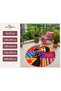 Dora Colorful Retro Character Pattern Woven Base Decorative Digital Printing Carpet Sdtamour4174 - 4