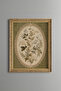 Botanical Branches in Oval Frame - Vintage Patterned Painting - Fine Model