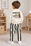 Boy's Striped Sweatshirt Seasonal Set - 2