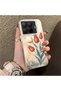 15t Pro Compatible Silicone Edge Hard Back Case Tulip Pattern Lover Couple Phone Case - 3