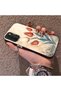 Oppo A55 5g Compatible Silicone Edge Hard Back Case Tulip Pattern Loving Couple Phone Case - 2