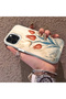 iPhone 14 Pro Compatible Silicone Edge Hard Back Case Tulip Pattern Loving Couple Phone Case - 2