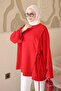 Red Modal Tunic with Side Tie