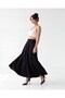Fame Women's High Waist Long Flared Suede Skirt - 4