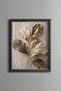 Gold and White Leaves - Vintage Patterned Painting - Fine Model