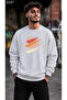 Men's Fantastic Active Sunshine Brush Print Crew Neck Casual Regular Fit Sweatshirt