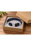 Velsorian Deepnavy Navy Blue Black Leather Men's Bracelet - Double Braid with Metal Hook - 3