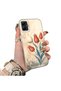 Samsung Galaxy A05 Compatible Silicone Edge Hard Back Case Tulip Patterned Couple Phone Case