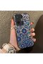 Poco F7 5g Compatible Silicone Edge Hard Back Case Phone Case with Iznik Tile Pattern - 3