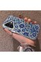 iPhone 16 Compatible Silicone Edge Hard Back Case with Iznik Tile Pattern Phone Case - 2