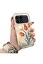 Poco F8 Pro 5g Compatible Silicone Edge Hard Back Case Tulip Pattern Lover Couple Phone Case