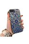 Iznik Porcelain Patterned Phone Case for iPhone 8 Plus Compatible Silicone Edge Hard Back Case