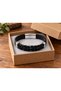 Kerathis Shadowplait Black Leather Men's Bracelet - Wide Band and Thick Braided Detail - 3