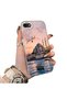 iPhone Se 2022 Compatible Silicone Edge Hard Back Case Istanbul Patterned Lovers Couple Phone Case