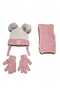 Kitti 1-4 Years Old Girls' Lined Scarf, Beanie, Gloves 3-Piece Set - 2