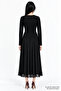 Waist-Slimming Tricot Garnished Lined Slim Fit Dress - 7
