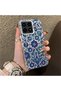 Redmi K90 5g Compatible Silicone Edge Hard Back Case Phone Case with Iznik Porcelain Pattern - 3
