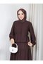 طقم إيسيم ثنائي اللون البني - 4