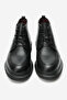 Men's Thick Sole Lace-Up Boots Real Leather Soren Black - 4