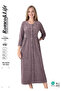 Women's Bamboo Micro Fabric Zippered Lace Pocket Velvet Dress / K. Mink 3726