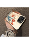 iPhone 14 Plus Compatible Silicone Edge Hard Back Case Tulip Pattern Loving Couple Phone Case - 4