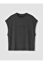 Vizyon New Season Anthracite Relax Fit Crew Neck Printed Men's Sleeveless T-Shirt - 5