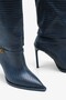 Kelasy Women's Accessory Boots - Navy Blue Lizard - 5