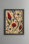 Ottoman Tulip and Clove Pattern - Vintage Patterned Painting - Fine Model