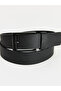 Two Mt Shop Quality Black Faux Leather Plain Boy's Belt - 2