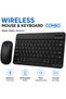 Wireless Bluetooth Keyboard and Mouse Combo – Rechargeable Slim Keyboard Kit with Multi-Device Support, Silent Click Mouse, Long Battery Life, Compact Portable Design for Laptop, PC, Tablet (Black) - 2