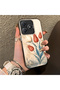 Realme C63 Compatible Silicone Edge Hard Back Case Tulip Pattern Lover Couple Phone Case - 3