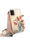 Samsung Galaxy A06 Compatible Silicone Edge Hard Back Case Tulip Patterned Couple Phone Case