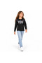 14009-26 Girl's Floral You Printed Pink Ribbed Thin Seasonal Combed Cotton Long Sleeve Sweatshirt 9-12 Years - 3