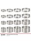 Perforated Tart Circle Round 86 H2.B cm Stainless Steel Tart Mold - 5 Pieces - 2