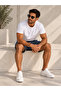 Men's Striped Shorts 100% Cotton 3 Yarns Without Pile Comfortable Cut Casual Sports Shorts - 2