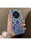 Vivo X300 Compatible Silicone Edge Hard Back Case Phone Case with Iznik Tile Pattern - 3