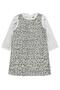 Shirted Tweed Dress for 6-9 Years - Black