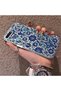 Iznik Porcelain Patterned Phone Case for iPhone 8 Plus Compatible Silicone Edge Hard Back Case - 2