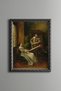 Chat in the Painter's Workshop - Vintage Patterned Painting - Fine Model