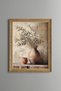 Olive Branches in a Vase - Vintage Patterned Painting - Fine Model