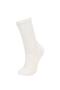Women's Comfortable Elastic 3-Piece Cotton Long Socks (Ns) - 2
