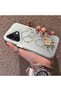 iPhone 17 Compatible Silicone Edge Hard Back Case Line Art Patterned Phone Case - 2