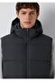 Removable Hooded Regular Fit Inflatable Men's Vest - 3