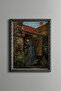 Young Girl at the Well - Vintage Patterned Painting - Fine Model