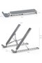 Foldable Laptop Stand for Desk - Portable Aluminum Laptop Holder & Computer Riser | Ergonomic Notebook Stand with Non-Slip Silicone Pads | Stable Cooling Stand for Laptop & Tablet - 2